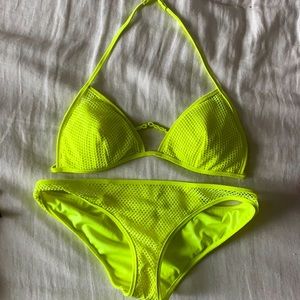 Neon mesh bikini